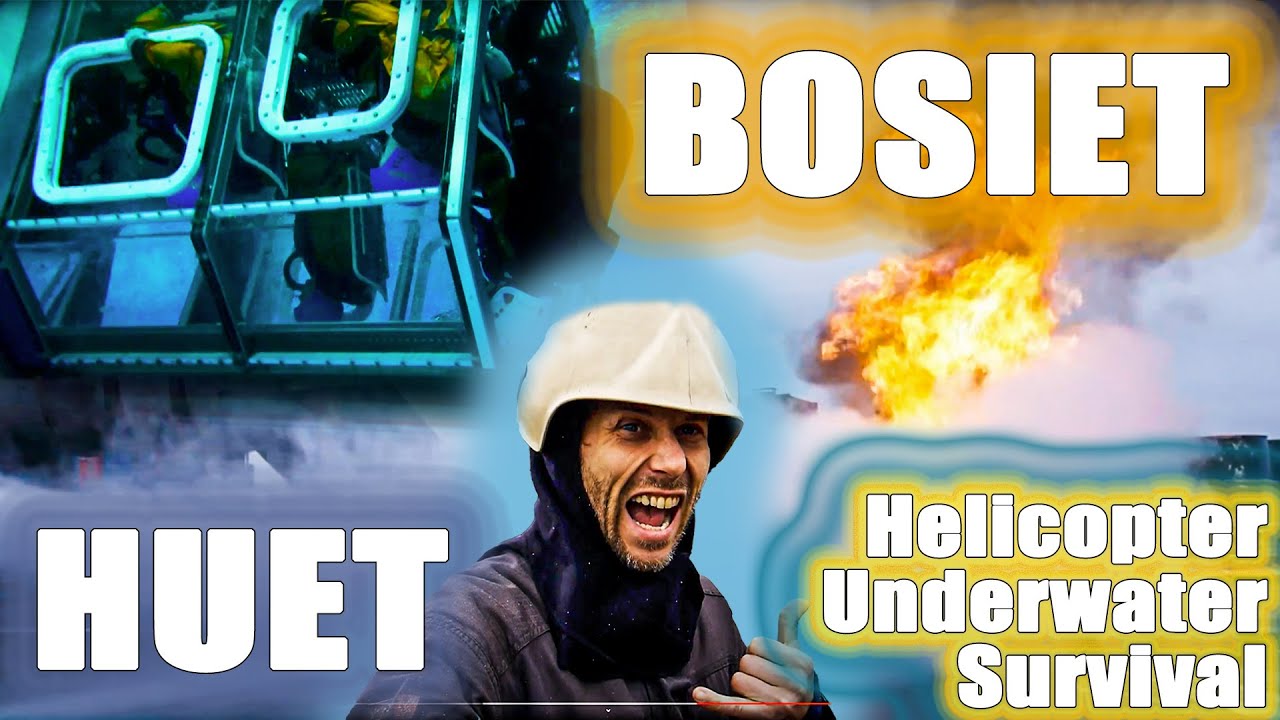 BOSIET training (HUET/ Sea Survival / Fire Fighting) for rope access offshore work