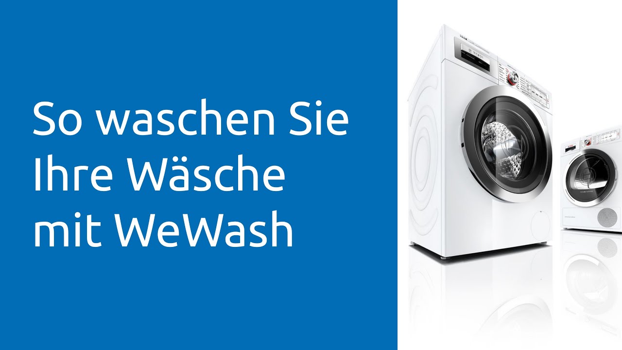 Wäsche mit WeWash waschen