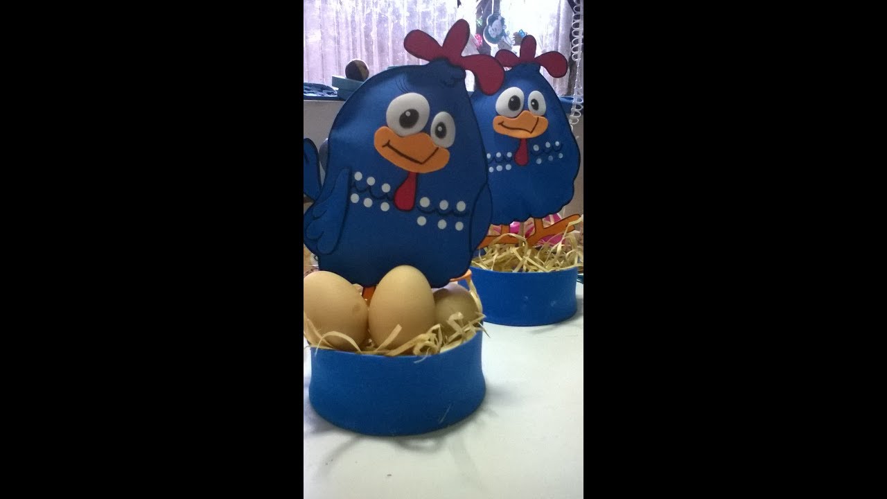 Centro de mesa da galinha pintadinha