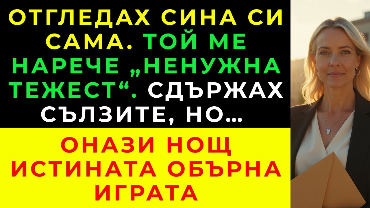 Отгледах сина си сама… а той ме нарече „ненужна тежест“ пред всички. Но аз обърнах играта.