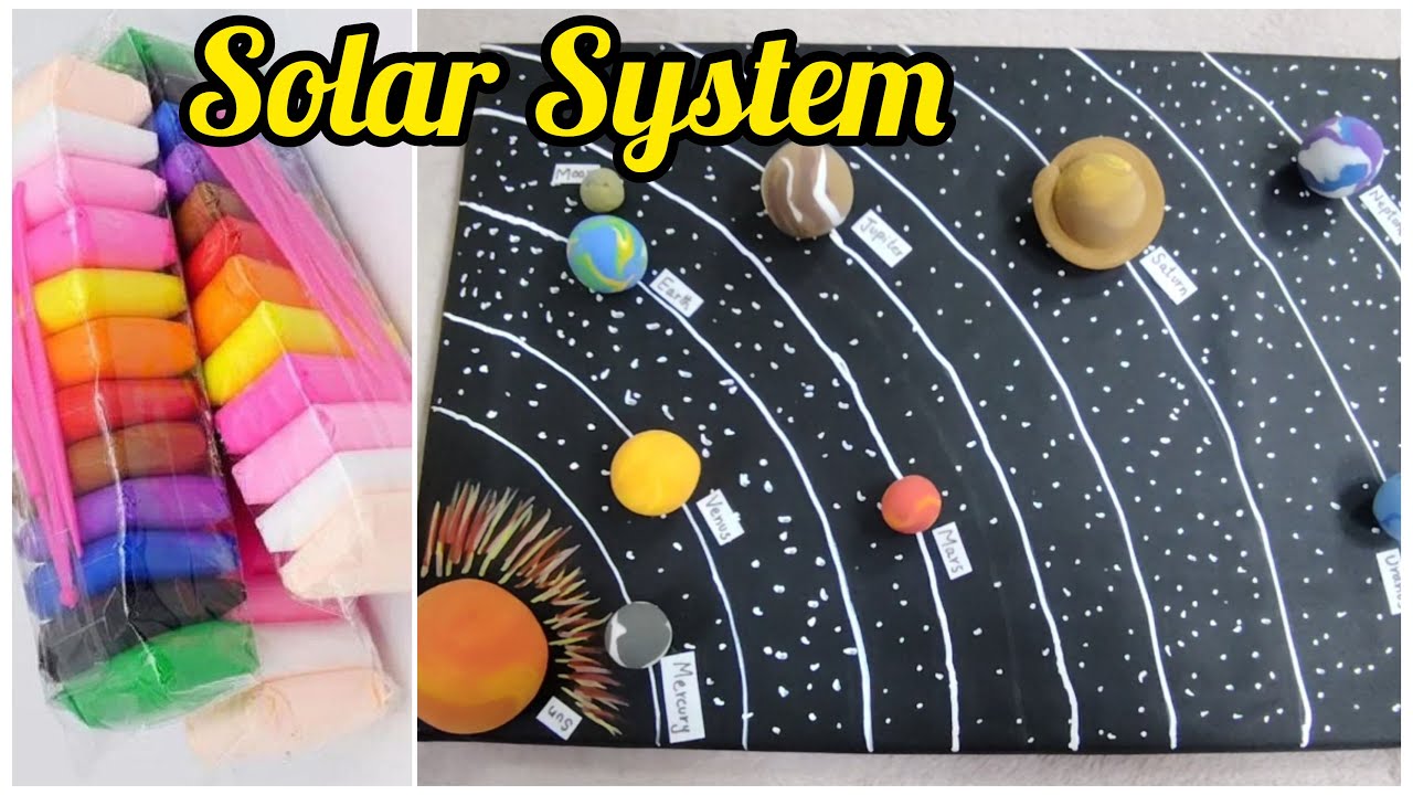 How to Make Solar System with Clay | DIY Solar System School Project for early classes 