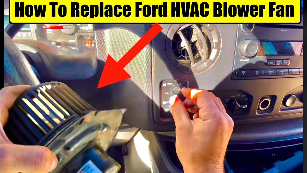 How To Replace Ford E350 E250 Van F150 F250 F350 HVAC Blower Motor