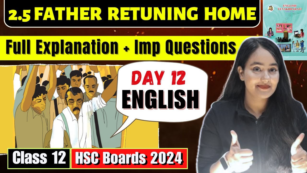 DAY 12 of 25| ONE SHOT SERIES| English| Class 12 HSC| By @naazacademyofficial​