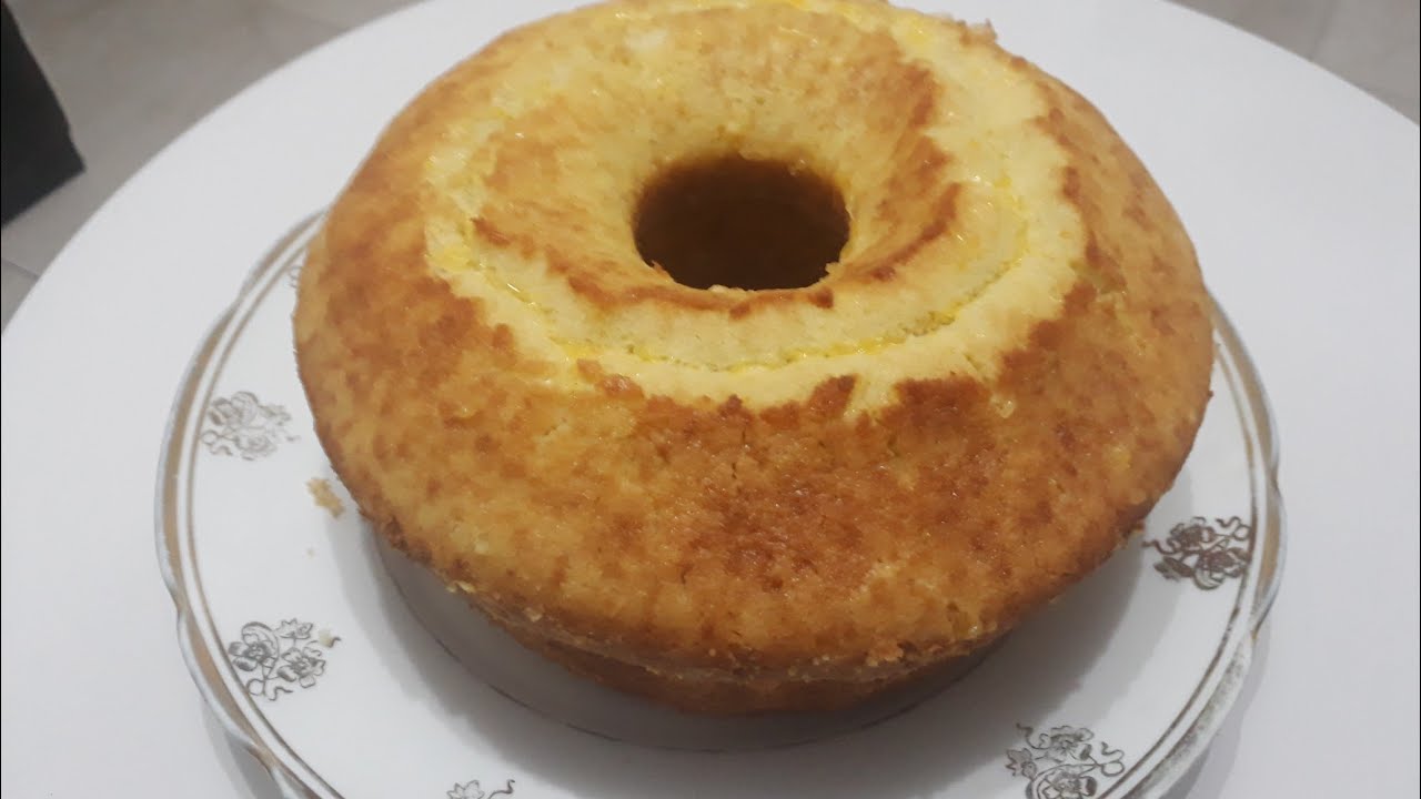 BOLO DE LARANJA COM BIOMASSA DE BANANA VERDE, SEM GLÚTEN , SEM LACTOSE