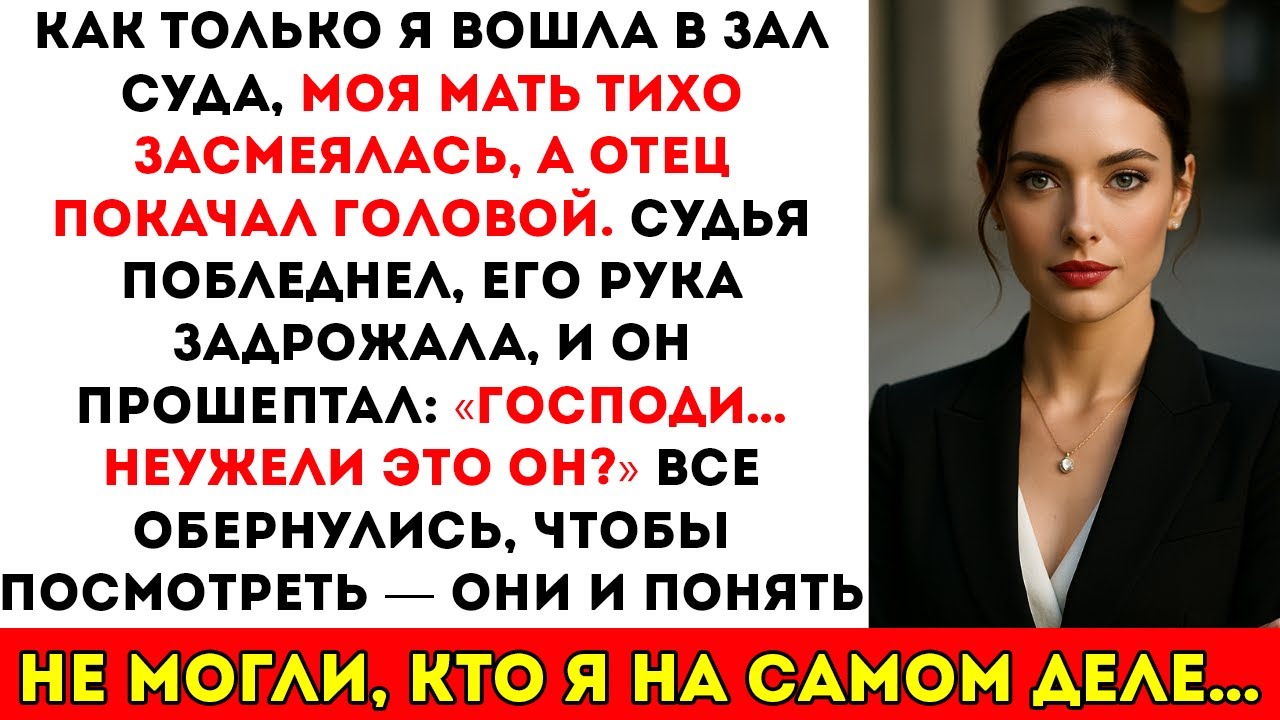 В момент, когда я вошла в зал суда, моя мама тихо усмехнулась, а отец покачал головой