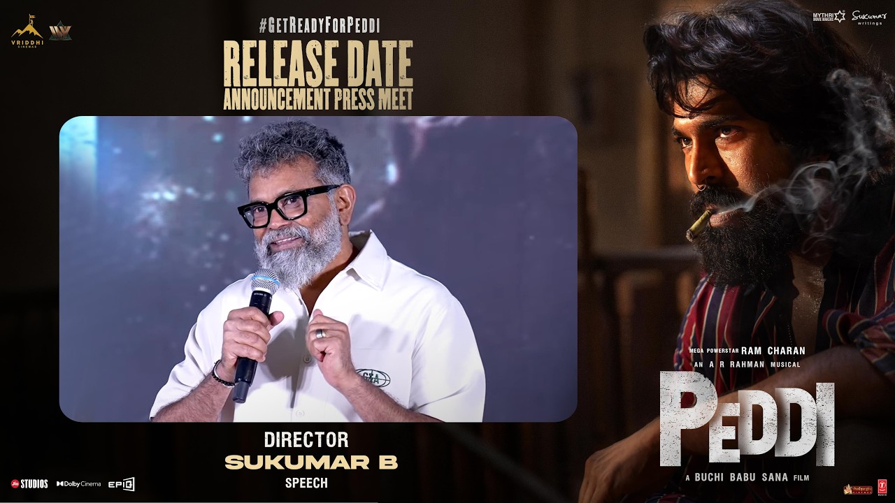 Director Sukumar Speech | Peddi Release Date Press Meet | Ram Charan | Buchi Babu Sana