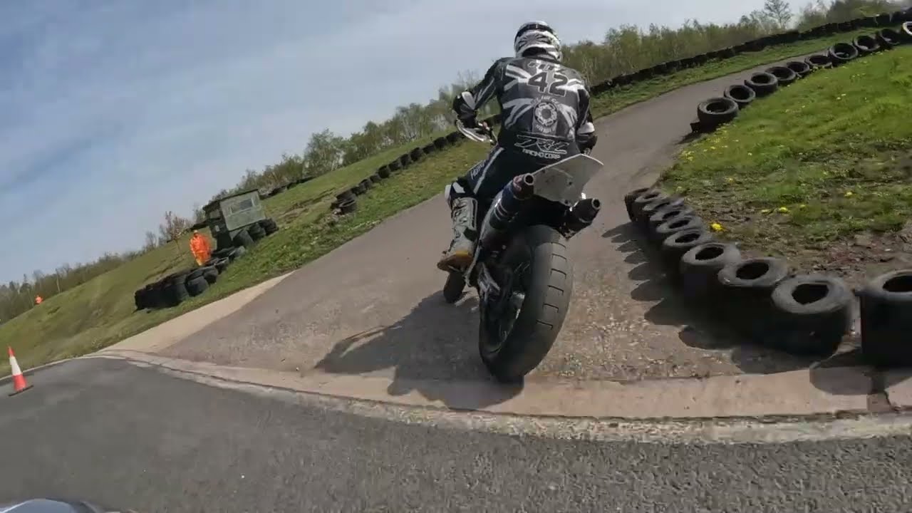 Wigan Supermoto, Three Sisters. My First time riding tarmac. KTM 450