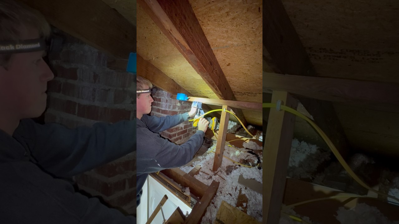 Let there be Light! .. in my attic and carport #diy #construction
