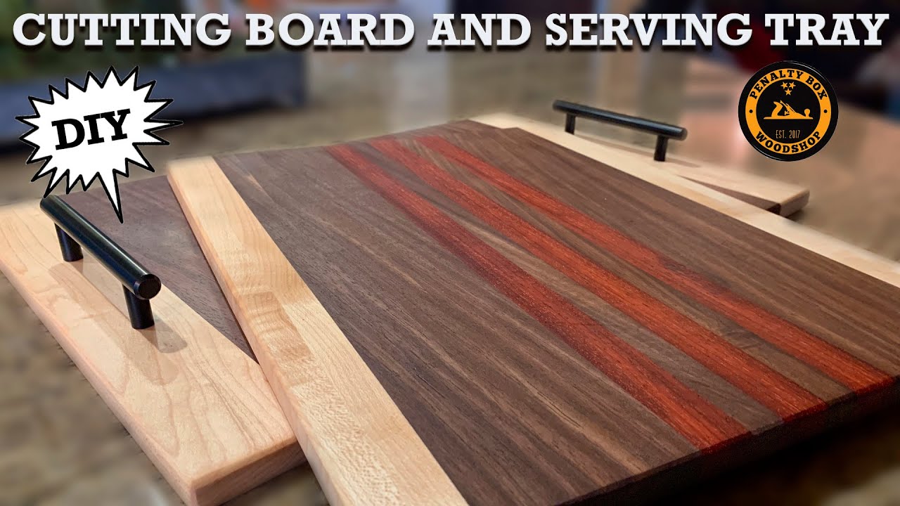 How to Make a Cutting Board and Serving Tray as a Matching Set
