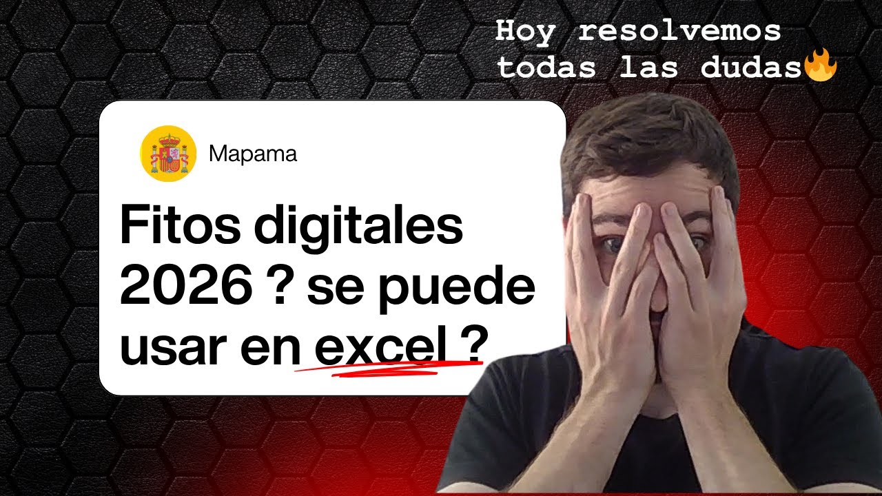 Toda la verdad: fitosanitarios digitales obligatorios en enero del 2026 ? se puede utilizar l Excel?
