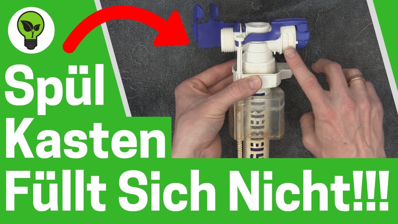 Spülkasten füllt sich nicht mehr ✅ GENIALE ANLEITUNG: Wie WC Schwimmer- & Füllventil Austauschen???