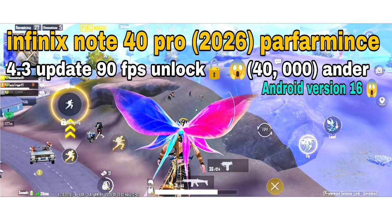 📲Infinix Note 40 Pro 🔥 Android 16 | 90 FPS Unlock 😱 Best Gaming Phone Under 40,000 (2026)