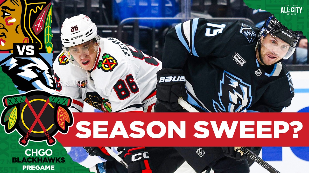 BLACKHAWKS PREGAME: Can Chicago Complete the SEASON SWEEP Against Utah? | CHGO Blackhawks Podcast