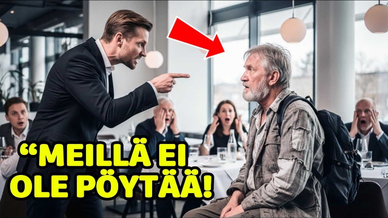 Johtaja yritti ajaa “kerjäläisen” pois… mutta hän tilasi ravintolan kalleimman annoksen