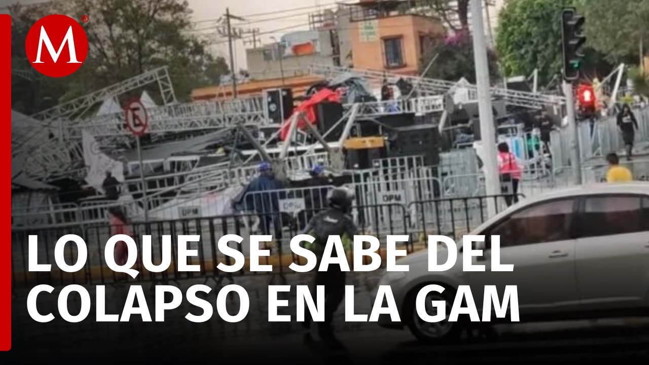 Tras el colapso de escenario en la GAM, Hugo Mejuto culpó a la alcaldía por el accidente