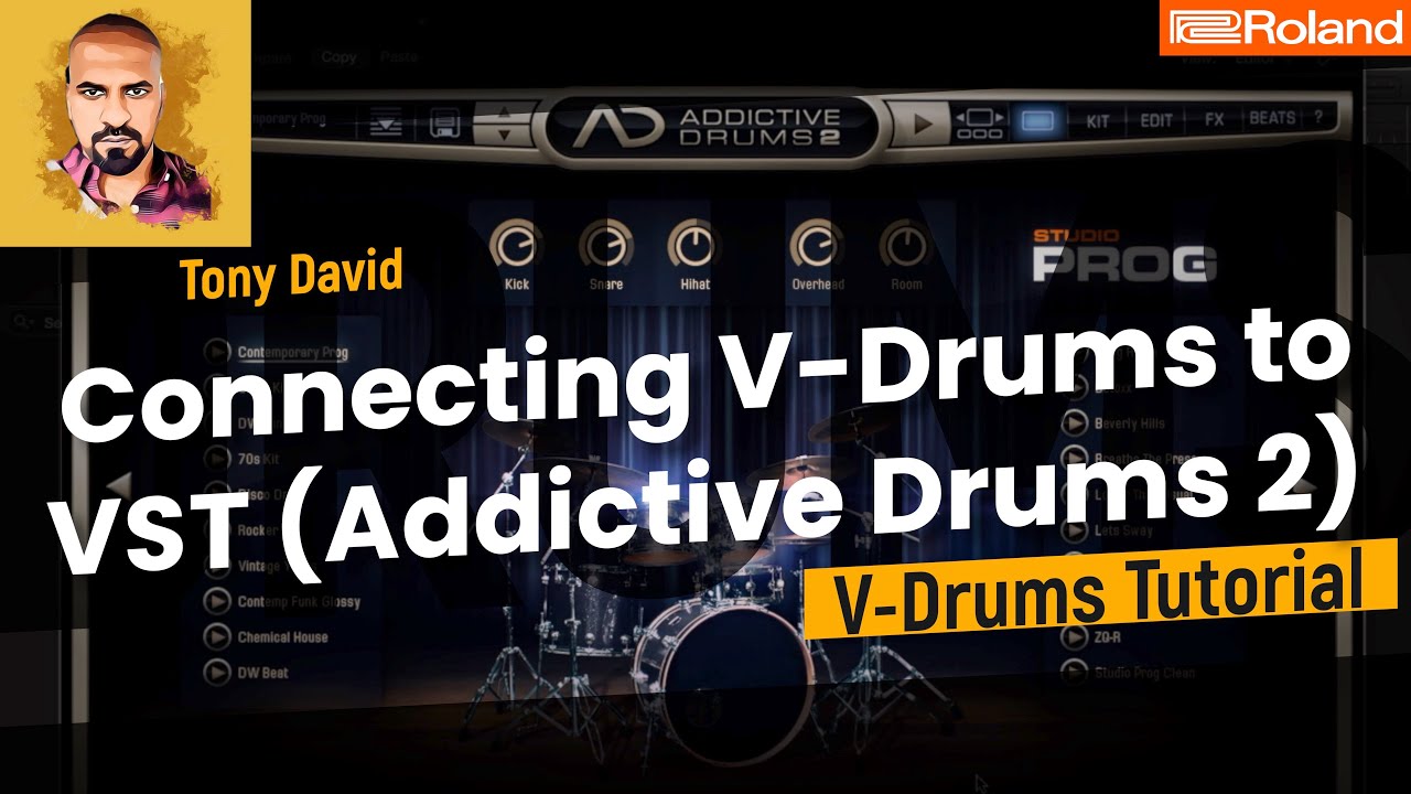 How To Connect Any Roland V-Drums To Addictive Drums 2 | VST Plugin