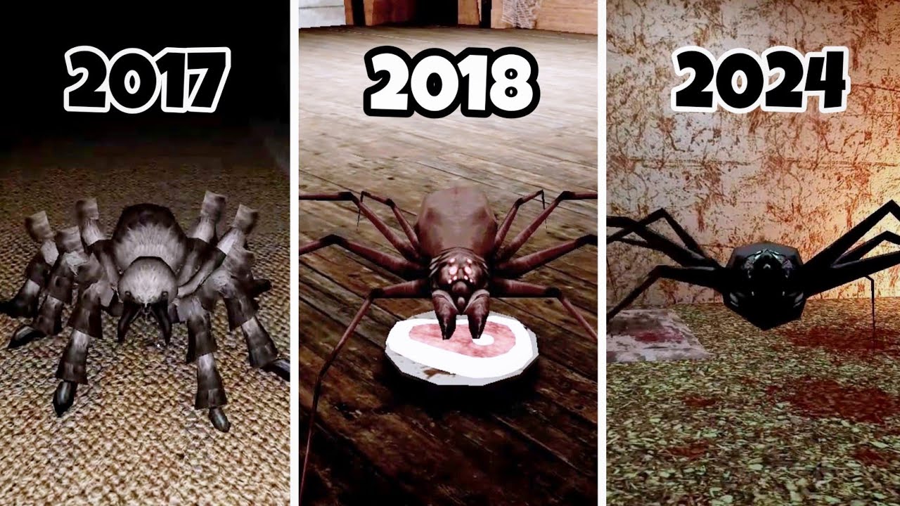 Spider Evolution In Dvloper Official & Unofficial All Games | Slendrina X Vs Granny All Chapters 1-3