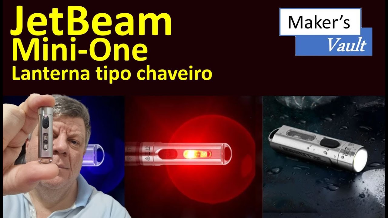 JetBeam Mini-One: Lanterna tipo chaveiro com 500 Lumens, sinalizador e UV