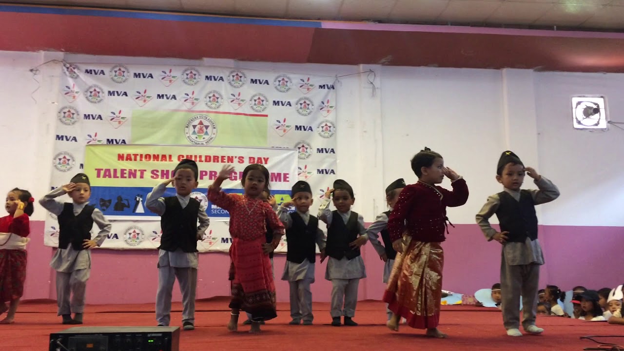Kutu Ma Kutu Dance by Grade LKG | Talent Show Programme | Children's Day 2074