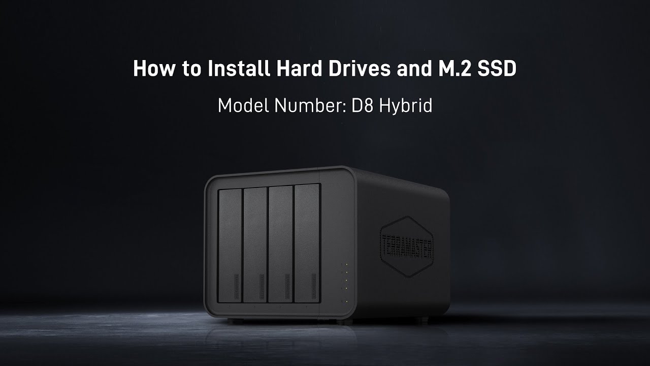 How To Install Hard Drives and M.2 SSD - for TerraMaster D8 Hybrid