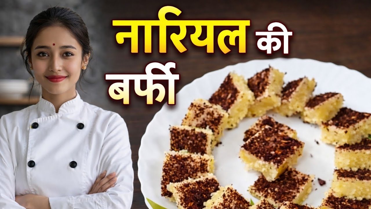 नारियल की बर्फी