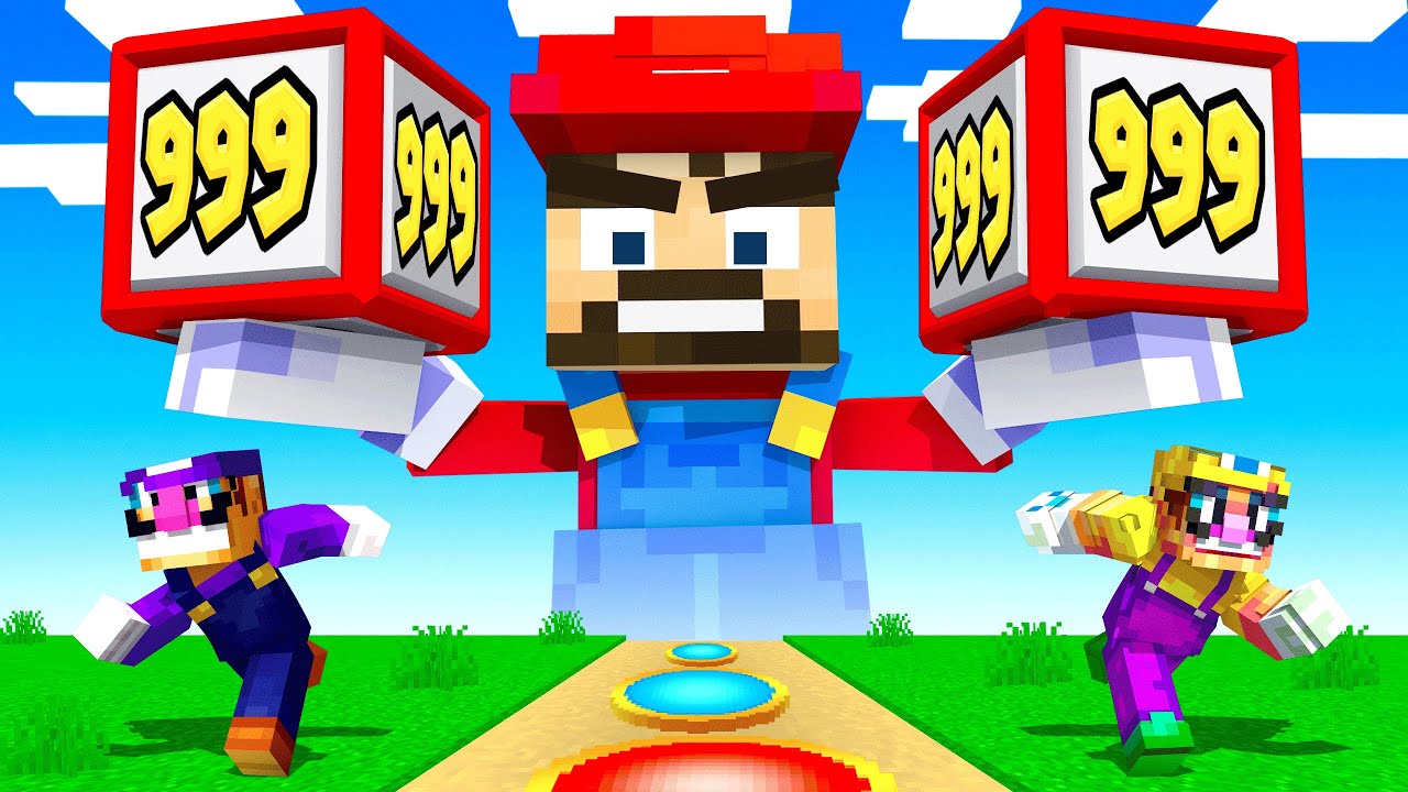 Playing Super Mario Party With *OP* Items in Minecraft