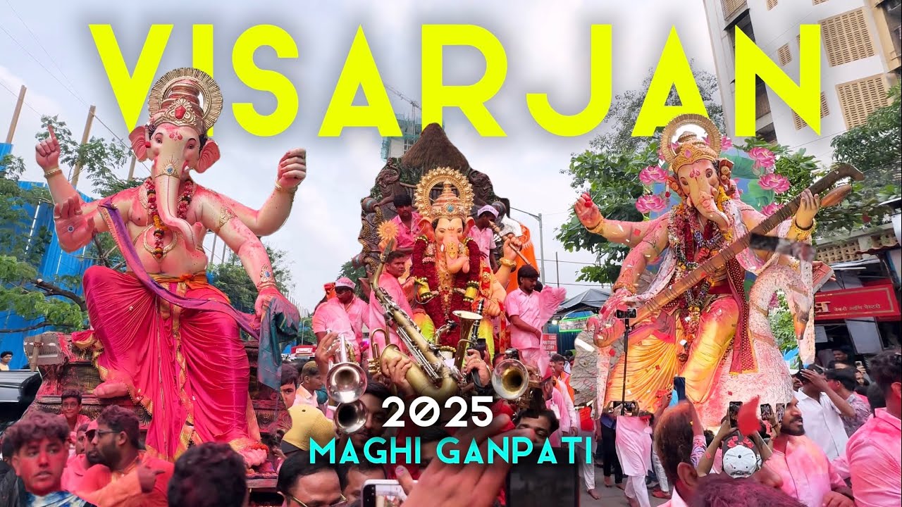 | Mumbai Ganpati Visarjan 2025| KandivaliCha Shree Visarjan 2025 | Charkoparcha Raja Visarjan 2025 |
