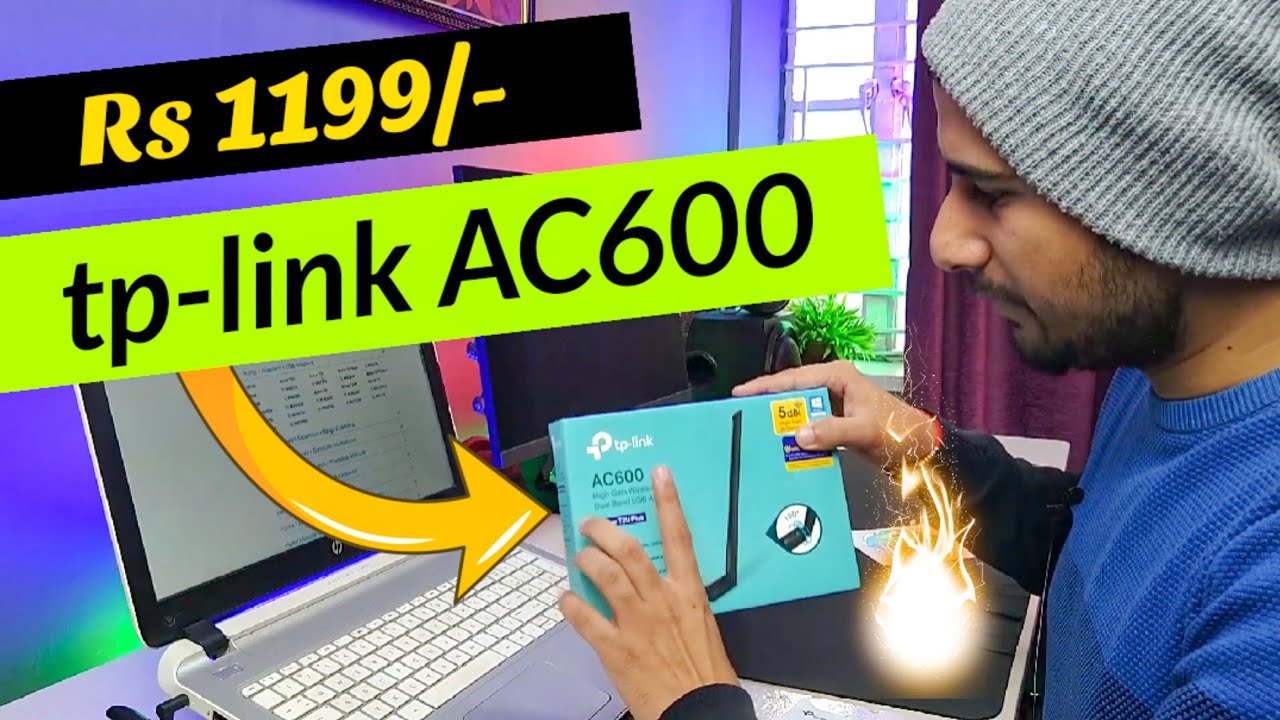 Двухдиапазонный WiFi-адаптер Tp Link AC600 | Лучший USB-адаптер WiFi для игр | Решение WiFi для П...