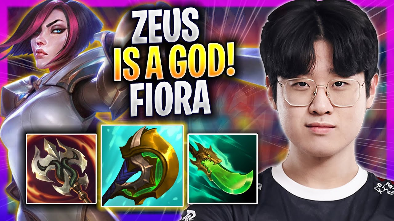 ZEUS IS A GOD WITH FIORA! - T1 Zeus Plays Fiora TOP vs Jax! | Season 2023