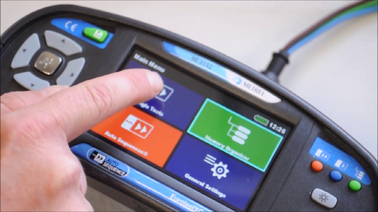 RCD testing: diagnostic with AUTO RCD and for certification with Metrel
