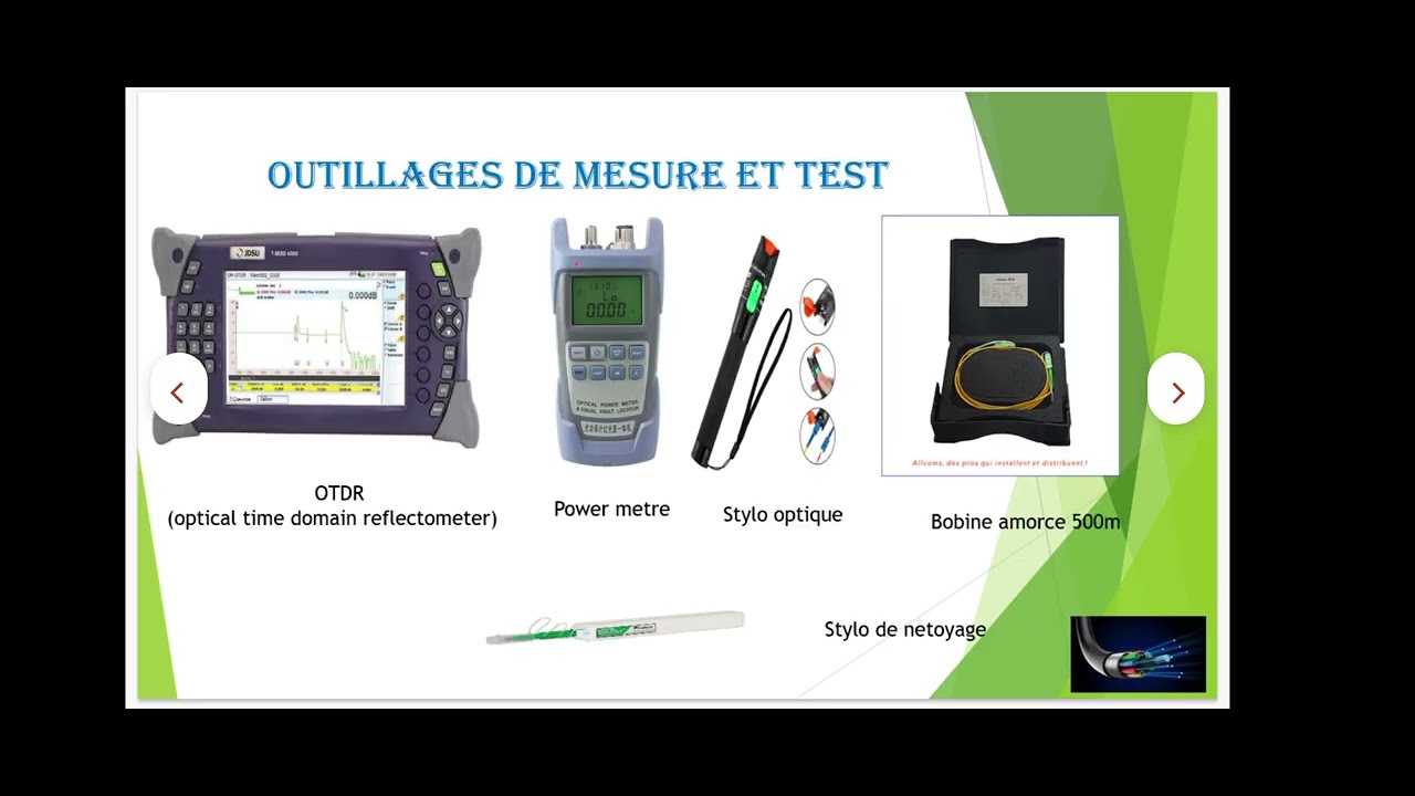 Mesure et test d'une liaison optique#ftth#gpon#otdr#powermeter#bobineamorse