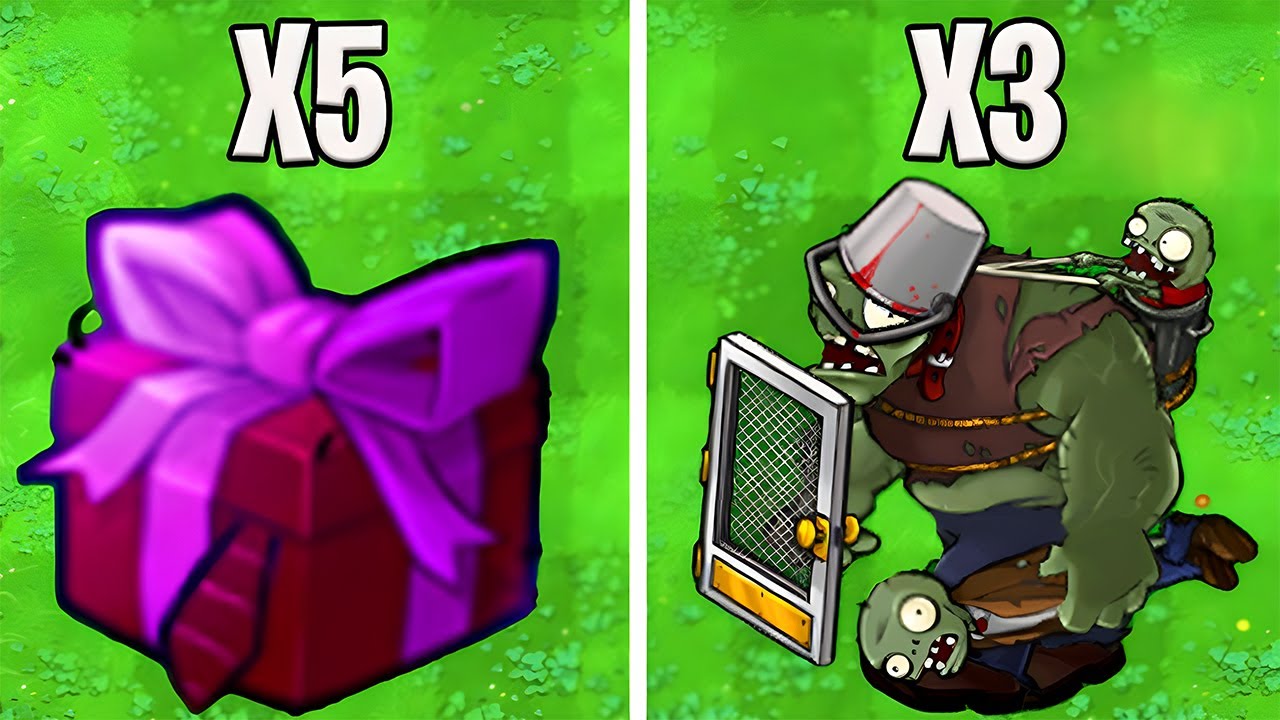 Who Wins? - 5 Friendly Zombie Boxes Vs 3 Gargantuar Zombies - PvZ 1 Hybrid Challenges