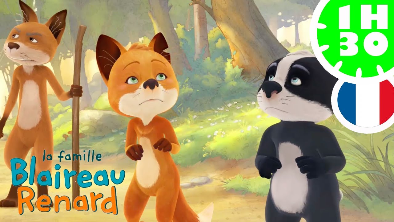 😨🌳 Roussette et Glouton se perdent dans la for&ecirc;t ! 🍂🍃 La Famille Blaireau-Renard Compilation FR