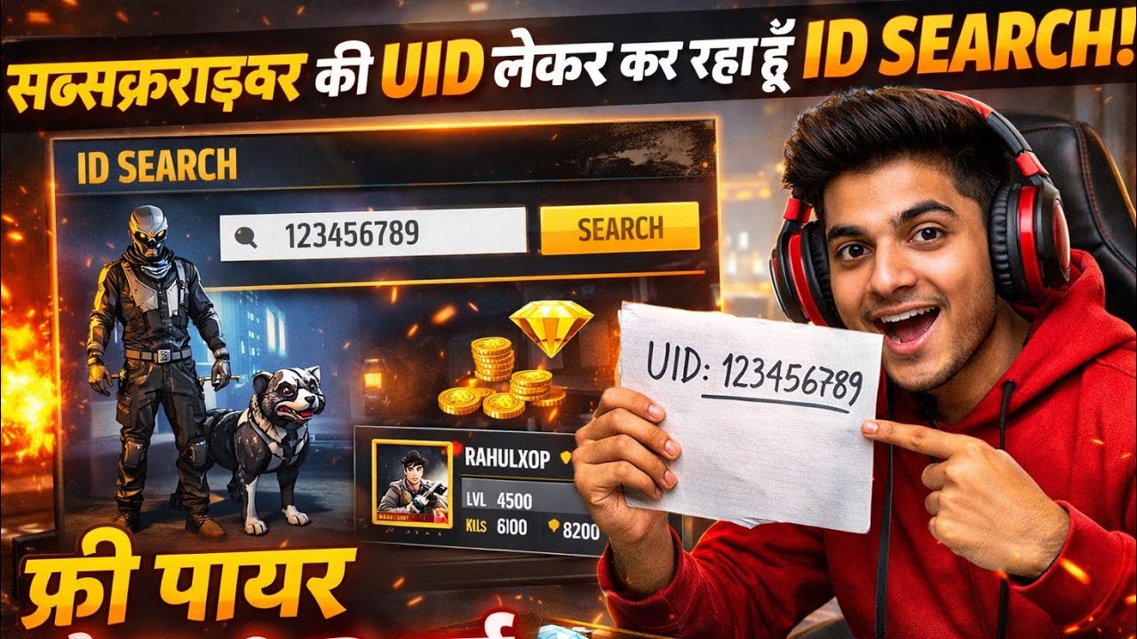 SUBSCRIBERS की UID लेकर LIVE ID SEARCH 🔍 | Free Fire Live Custom Room | UID Search Live