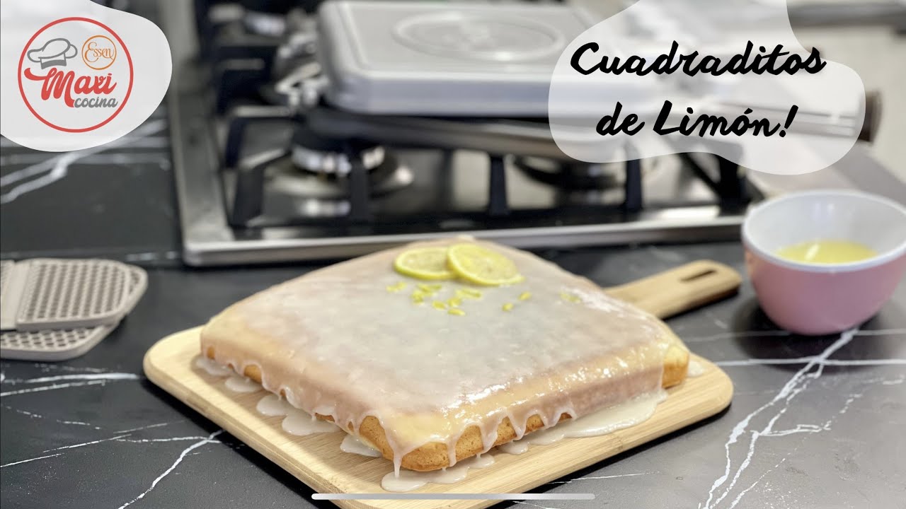 Budin cuadraditos de limón en la flip