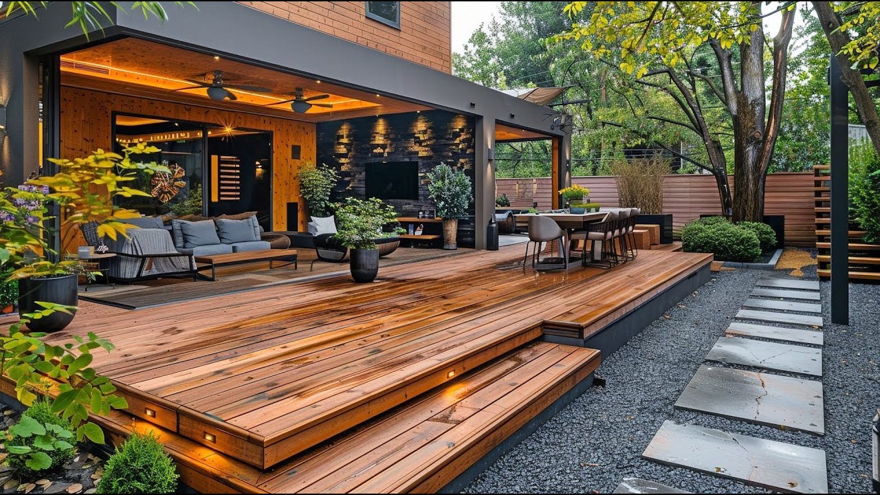 COVERED OUTDOOR TERRACE DESIGN IDEAS | MODERN PATIO TERRACE ROOF AND BALCONY OUTDOOR LIVING SPACE
