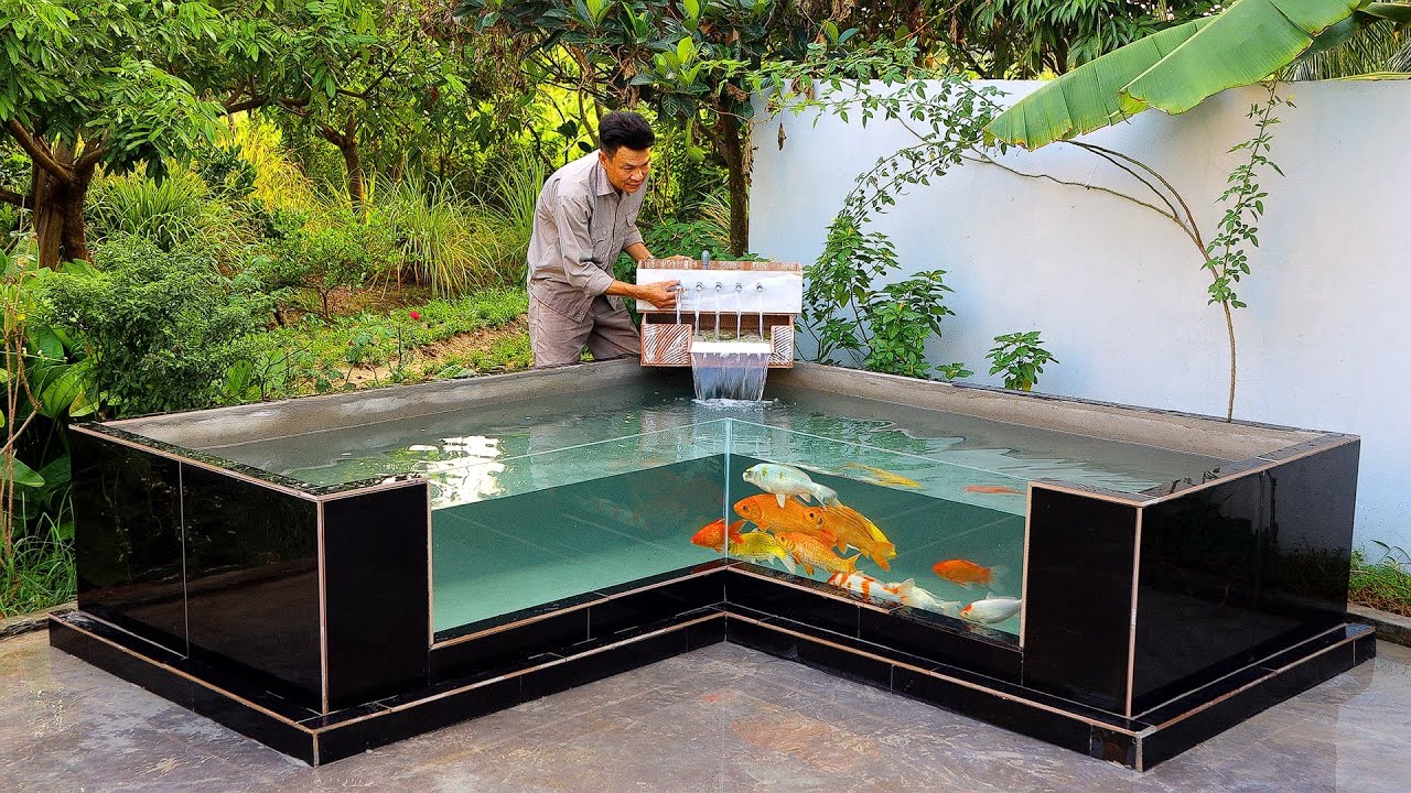 DIY Integrated 2-stage filter aquarium - Design And Decorations