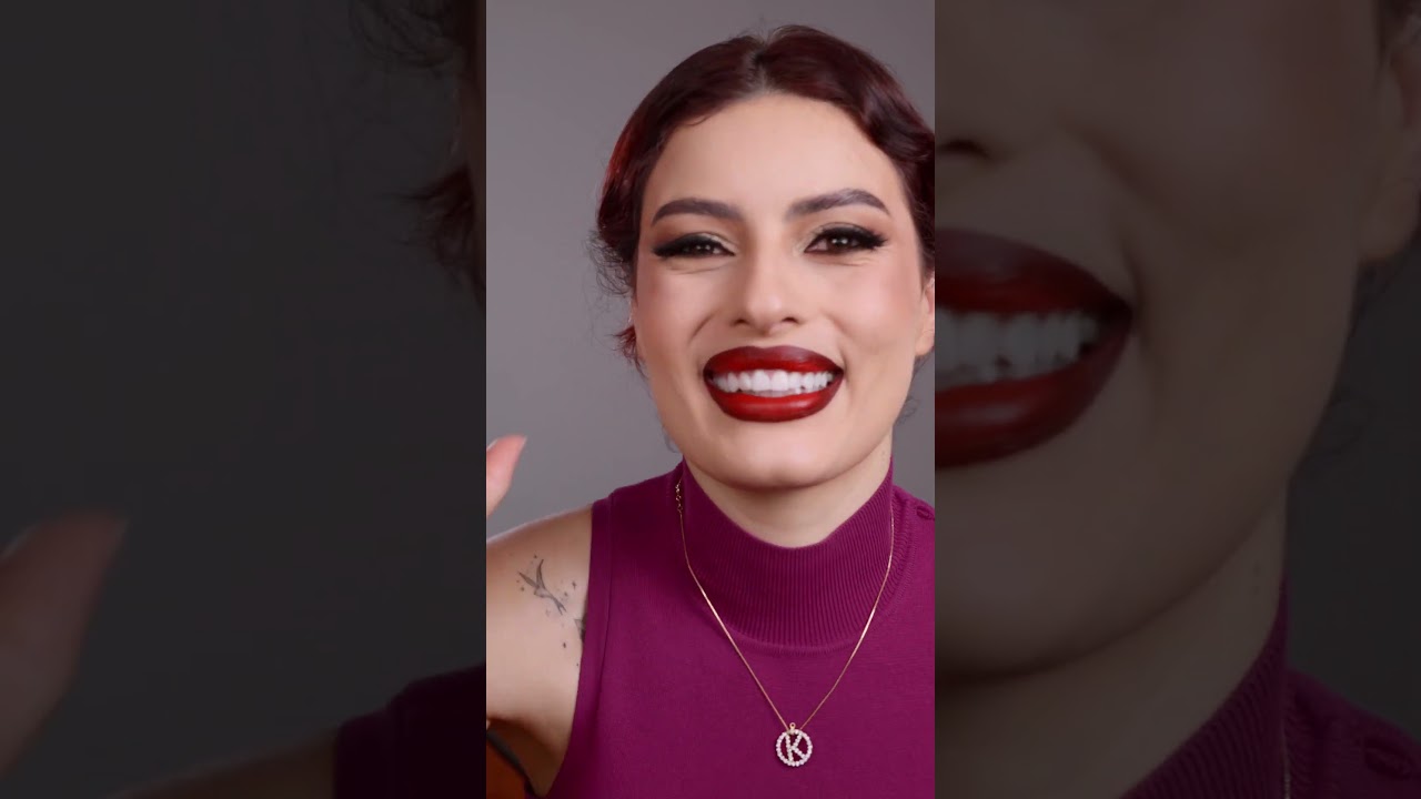 all red makeup #makeup #maquiagem