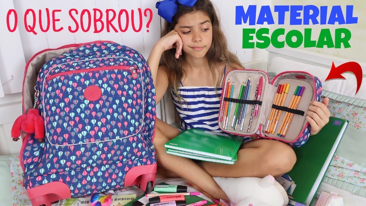 O QUE SOBROU DO MEU MATERIAL ESCOLAR 2018 | NICOLE DUMER