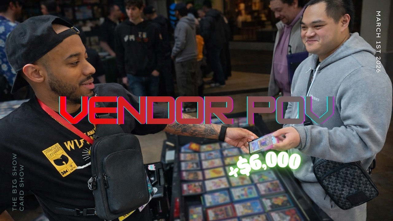 Vendor POV | Pokemon Cards | Binder cards were flying at the MALL!