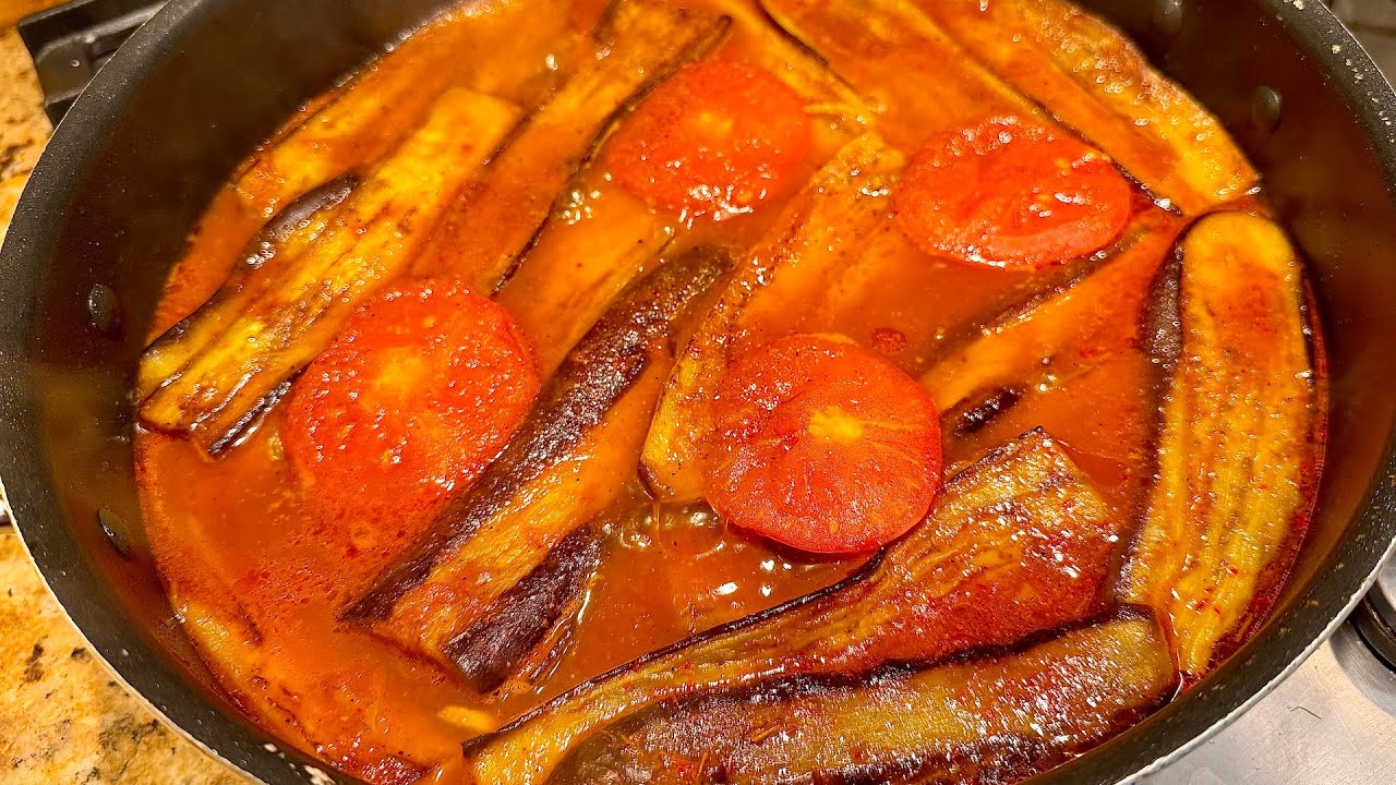 Eggplant & Tomato (BADEMJAN VA GOJEH FARANGI) - Cooking with Yousef