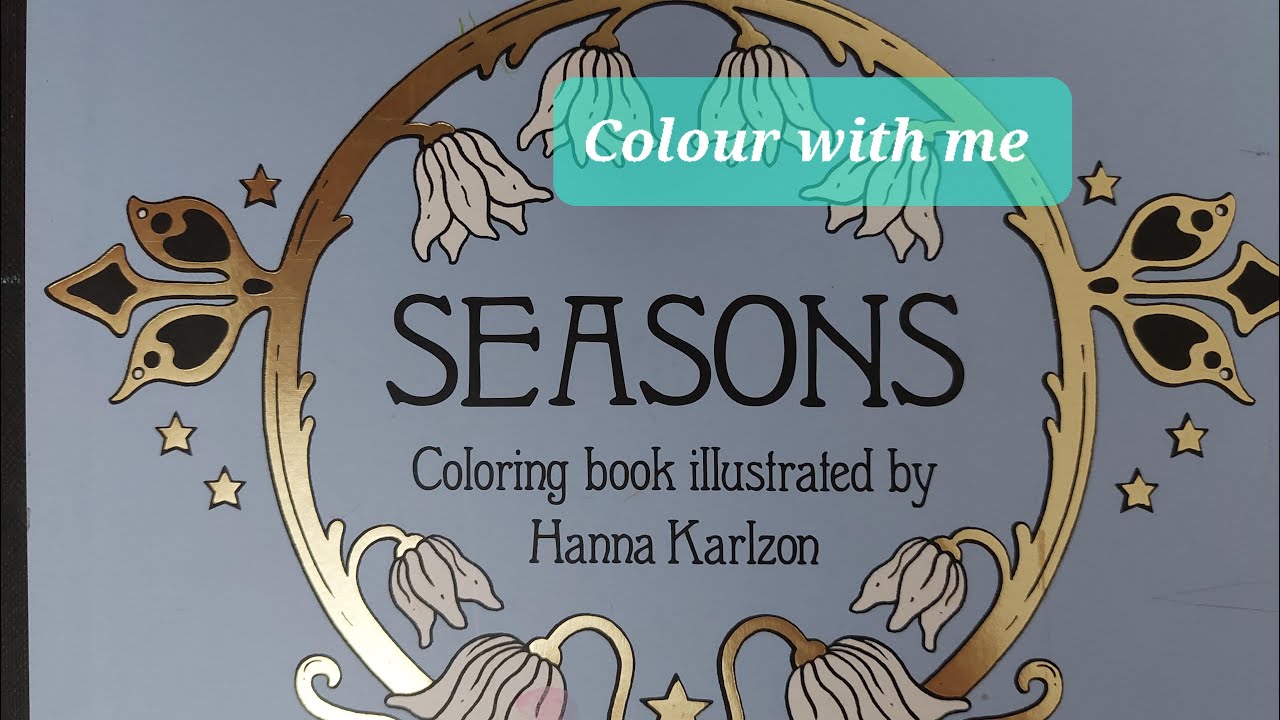 Colour with me in Hanna Karlzon's 'Seasons' PRT2 Chicks and daffodils
