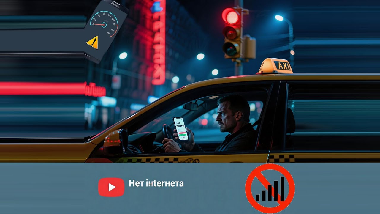 Работа в такси при перебоях с интернетом — полный разбор