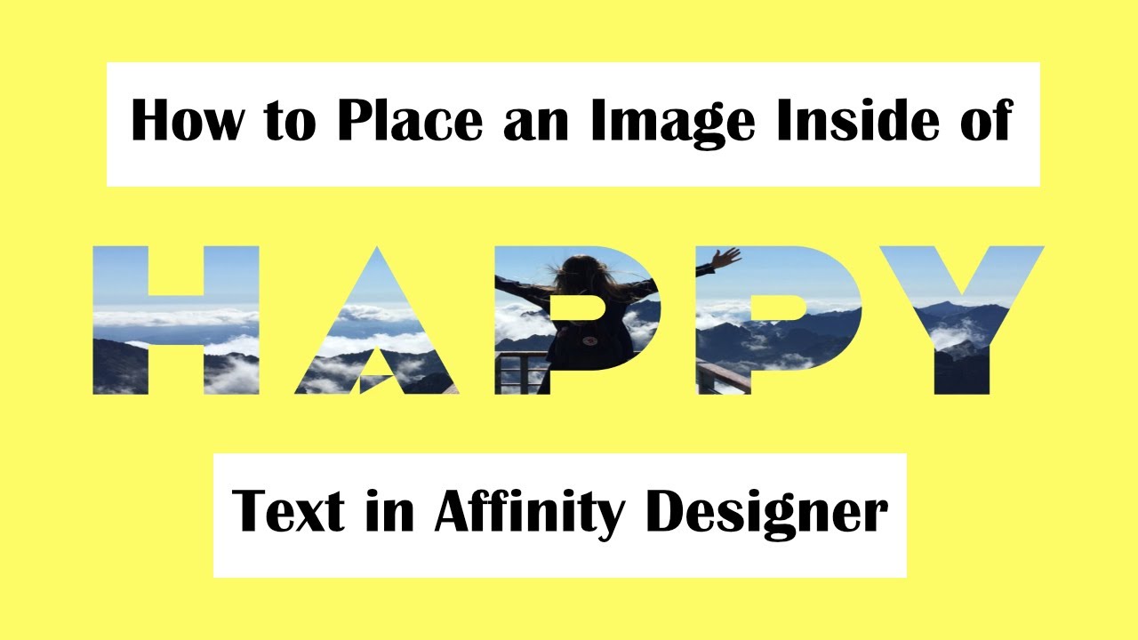 Place an Image Inside of Text in Affinity Designer (5 Easy Steps)