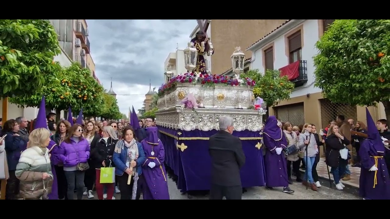 Jesus nazareno por la calle Madrid de La Carolina, Jaen 2024