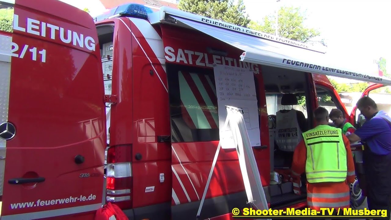 [Einsatzkurzbericht] | Saunabrand in Musberg | Feuerwehr Leinfelden-Echterdingen im L&ouml;scheinsatz