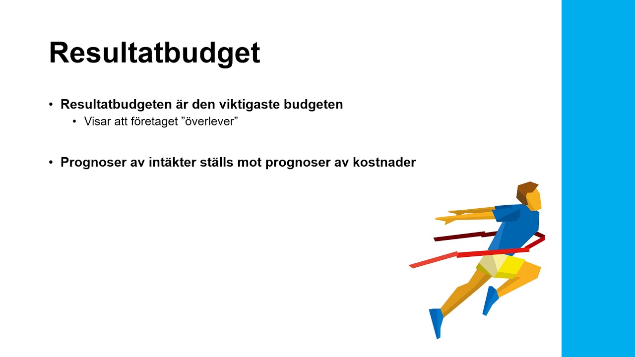 Företagsekonomi 1 - Resultatbudget