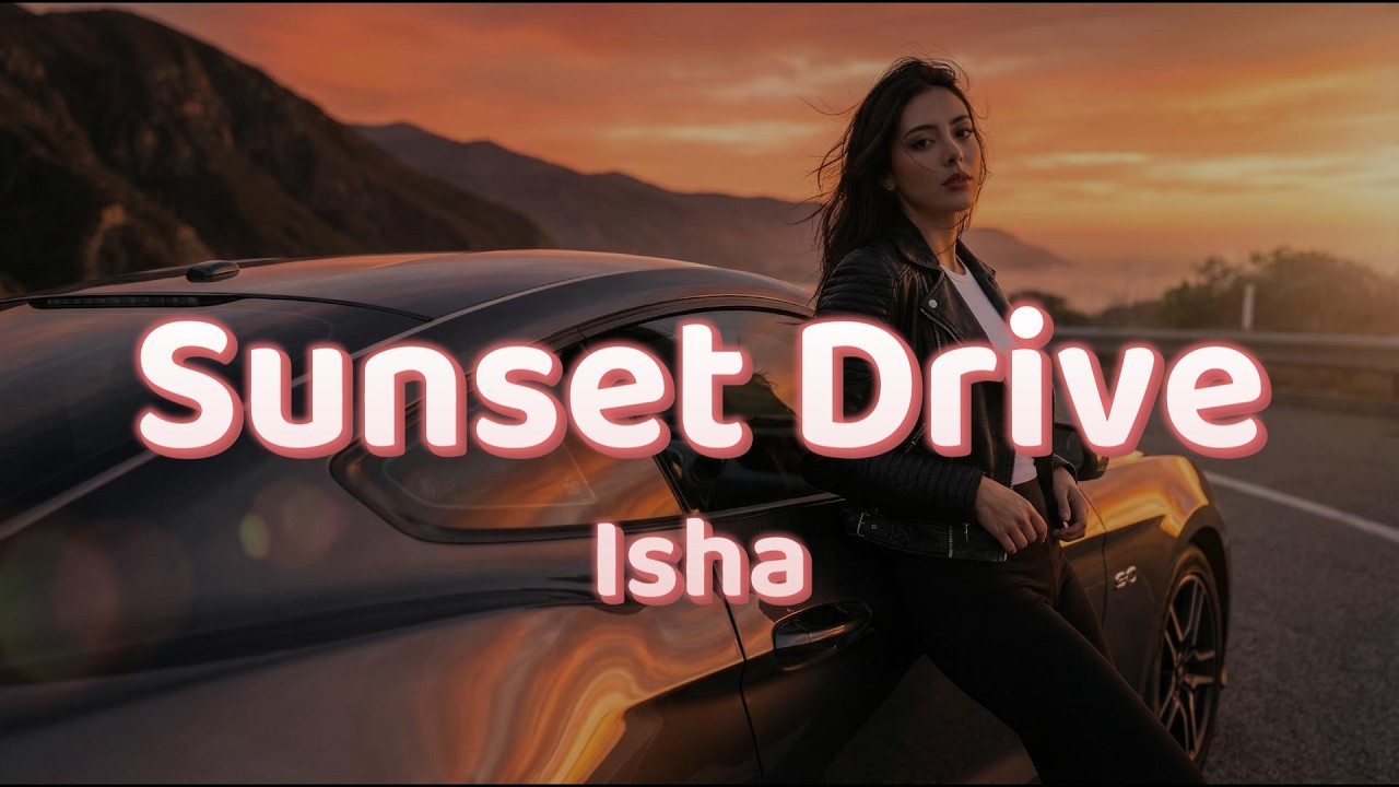 Isha - Sunset Drive Lyric Video 🌄