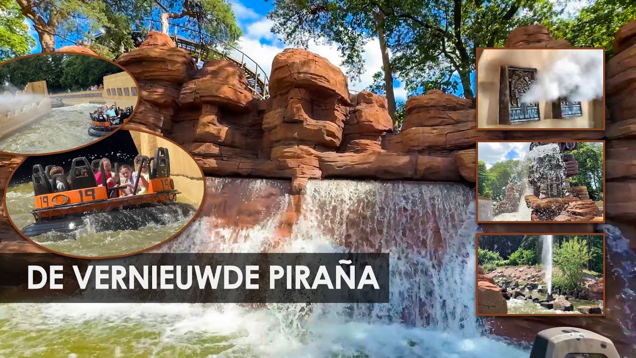 Piraña in de Efteling weer open na groot onderhoud (zomer 2024) - onride POV