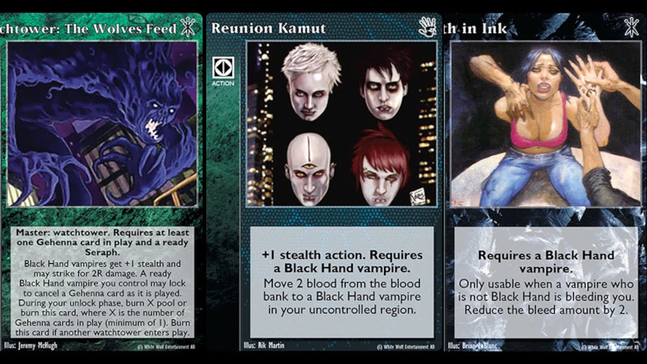 VTES Black Hand breed, mazo de crianza que multiacciona e influencia vampiros a todo gas